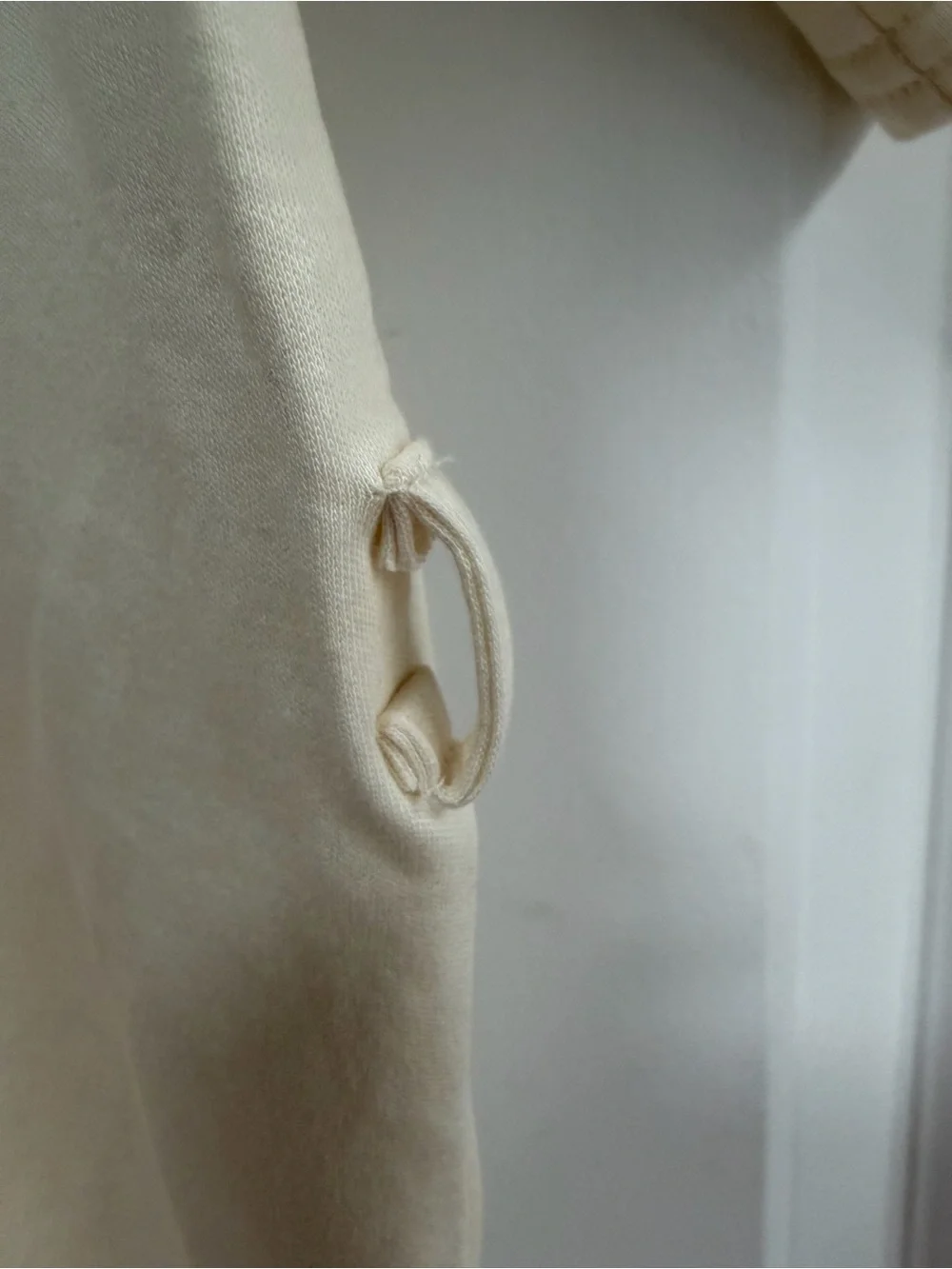 Tory Burch Cream Short Sleeve T-shirt Dress with Embellished Logo